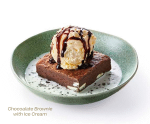Chocolate Brownie with Ice Cream