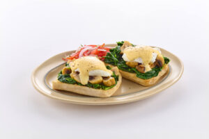 Spinach, Mushroom & Eggs Bene